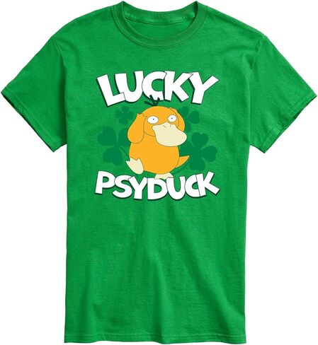 Pokémon - Lucky Psyduck - Men's Short Sleeve Graphic T-Shirt in Kuwait