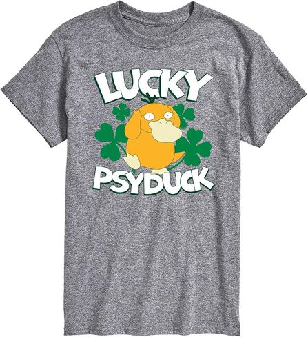 Pokémon - Lucky Psyduck - Men's Short Sleeve Graphic T-Shirt in Saudi Arabia