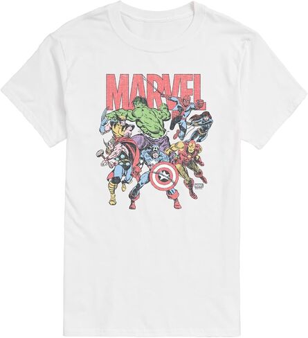 Marvel - Group Faded - تي شيرت رجالي برسومات بأكمام قصيرة in Kuwait