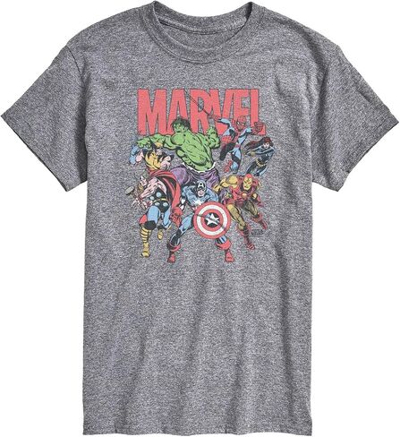 Marvel - Group Faded - تي شيرت رجالي برسومات بأكمام قصيرة in Kuwait