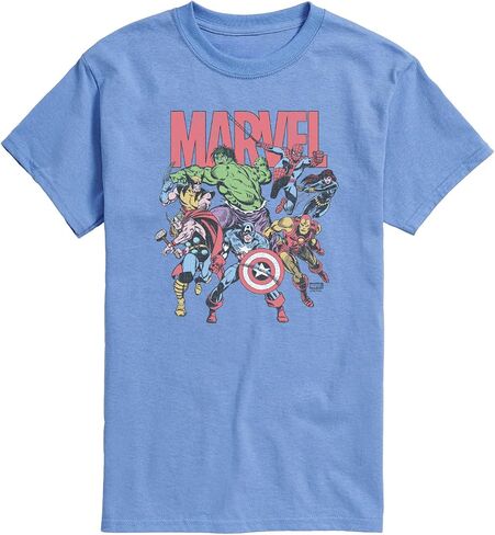 Marvel - Group Faded - تي شيرت رجالي برسومات بأكمام قصيرة in Kuwait