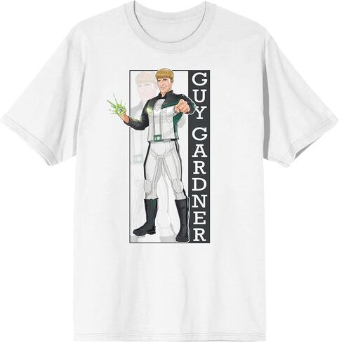 Superman 2025 Guy Gardner with Green Lantern Ring Adult White Crew Neck Short Sleeve T-Shirt in Kuwait