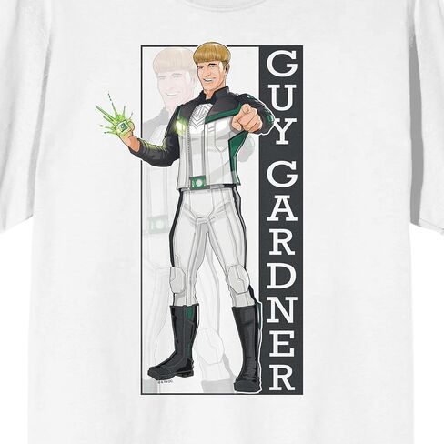 Superman 2025 Guy Gardner with Green Lantern Ring Adult White Crew Neck Short Sleeve T-Shirt in Kuwait