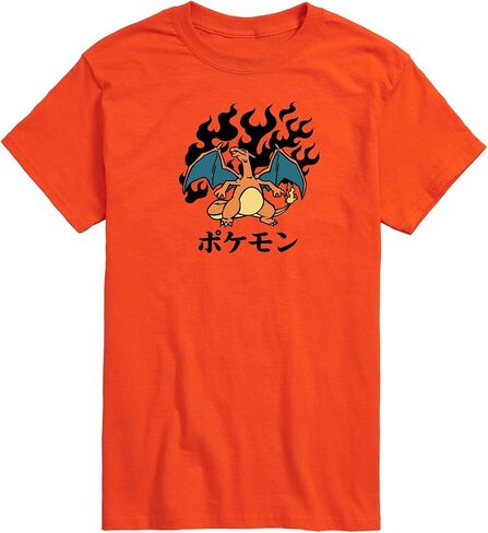 Pokémon - Charizard Flash Fire- Men's Short Sleeve Graphic T-Shirt in Saudi Arabia