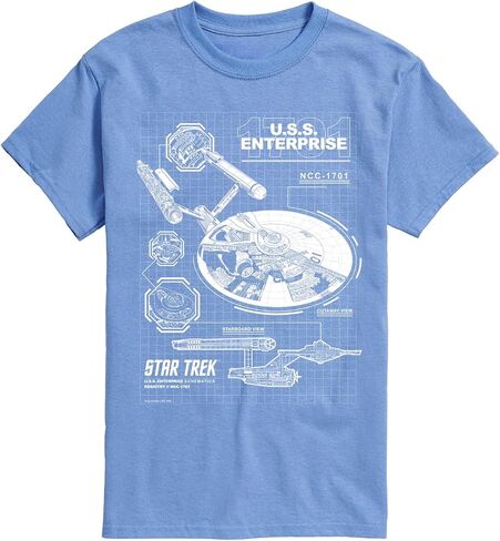 Star Trek - Enterprise Diagram - Men's Short Sleeve Graphic T-Shirt in Saudi Arabia