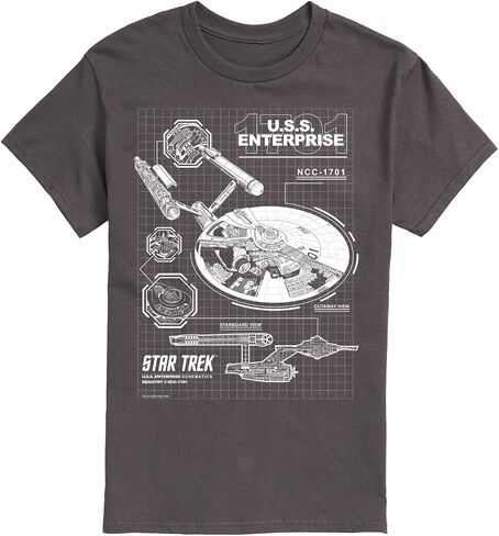 Star Trek - Enterprise Diagram - Men's Short Sleeve Graphic T-Shirt in Saudi Arabia