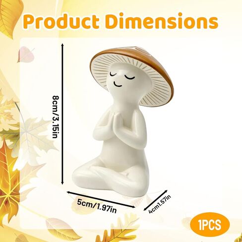 Mushroom Statue, Mushroom Figurines, Whimsical Decor Garden Decor Mushroom Kitchen Decor, Desktop Meditation Companion Office Stress Relief Decoration in Saudi Arabia