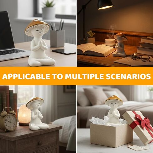 Mushroom Statue, Mushroom Figurines, Whimsical Decor Garden Decor Mushroom Kitchen Decor, Desktop Meditation Companion Office Stress Relief Decoration in Saudi Arabia
