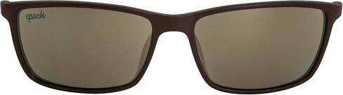 Epoch Eyewear Murphy Golf Sport Sunglasses Brown Frame with Gold Mirror Lens in Kuwait