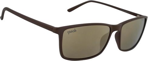 Epoch Eyewear Murphy Golf Sport Sunglasses Brown Frame with Gold Mirror Lens in Kuwait