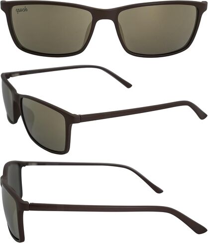 Epoch Eyewear Murphy Golf Sport Sunglasses Brown Frame with Gold Mirror Lens in Kuwait