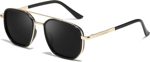 Chicid Square Aviator Polarized Sunglasses for Women & Men, Tangle-Free UV400 Sun Glasses for Driving & Travel in Saudi Arabia