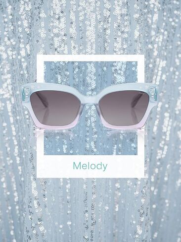 SOJOS Acetate Square Cat Eye Limited-Edition Sunglasses Women Polarized Sunglasses with Pearl Accents, MELODY in Kuwait