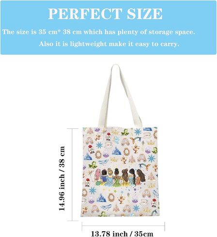 GJTIM Cartoon Princess Gift Princess Squad Group Gift Princess Tote Bag in Saudi Arabia