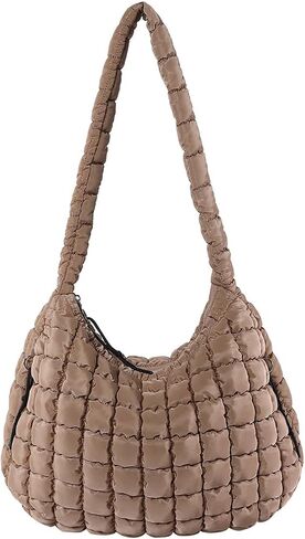 Quilted Tote Bag Quilted Puffer Crossbody Bags for Women Lightweight Quilted Padding Hobo Bag Quilted Shoulder Bag in Kuwait