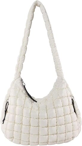 Quilted Tote Bag Quilted Puffer Crossbody Bags for Women Lightweight Quilted Padding Hobo Bag Quilted Shoulder Bag in Kuwait