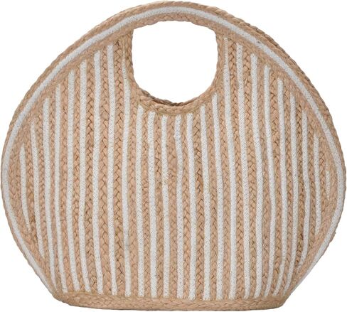 Antik Kraft Women's Ruhi Tote Bag, Jute Tote Bags for Women, Purses and Handbags, Interwoven Cotton Material in Saudi Arabia