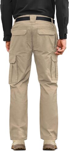 MOURCE Mens Tactical Work Pants, Water Resistant Ripstop Durable Cargo Pants, Outdoor Breathable Hiking Pants Khaki in Saudi Arabia