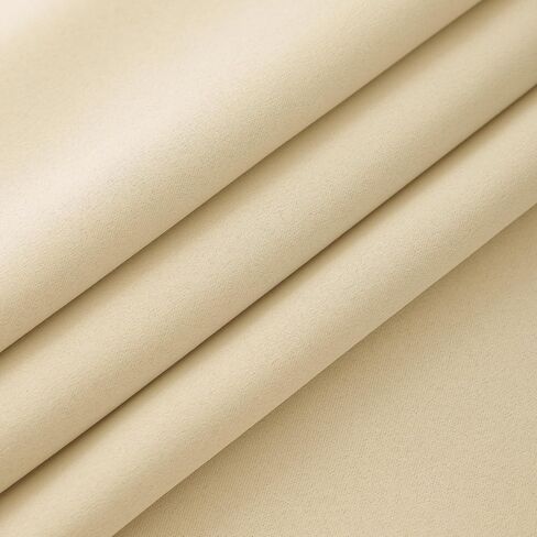 Extra Long Grommet Blackout Curtain, Room Darkening High Ceiling Window Curtains for Loft and Two Story Building (1 Panel, Beige, 52"x192") in Saudi Arabia