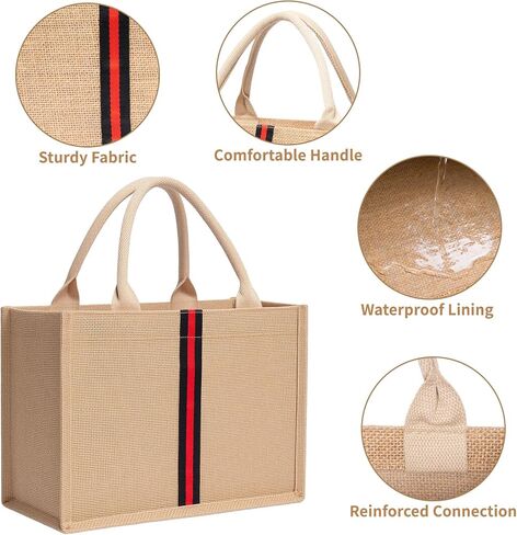 Woven Straw Beach Tote, Bag Straw Beach Bags for Women, Weaving Gym Shopping Beach Bag, Large beach bag for women, Beach tote large for Party, Shopping, Traveling in Kuwait