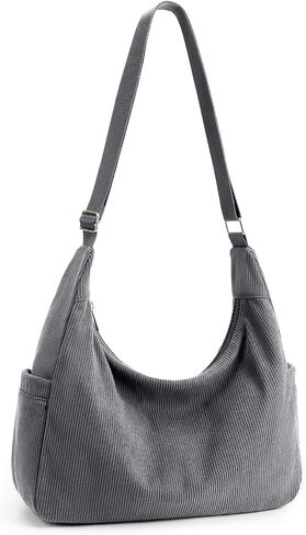 Corduroy Hobo Bag Women Large Capacity Tote Handbag Casual Crossbody Purse with Adjustable Strap for Daily Work in Saudi Arabia