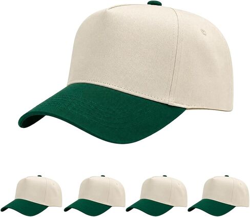 5 Panel Blank Baseball Cap – Bulk Snapback Hat, Retro Two Tone, Pre Curved Bill, Customizable DTF Heat Press Hat in Kuwait
