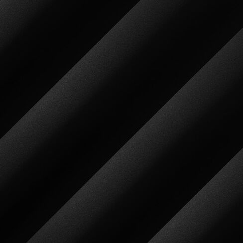 Sun Zero Sheridan 2-Pack Dual-Sided Magnetic Closure 100% Total Blackout Grommet Living Room Bedroom Curtains for Wide Windows, Black, 40" W x 72" L (2 Panels) in Saudi Arabia