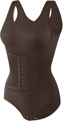 Postpartum Tummy Bodysuit Shapewear With Zipper Belt Women Tummy Control Body Shaper Waist Slimming Cincher Corset in Saudi Arabia