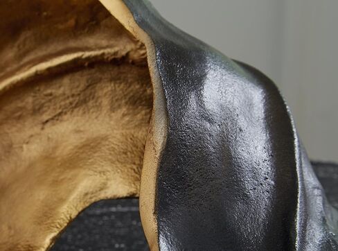 Signature Design by Ashley Melinda Modern Metal Leaf Sculpture, Gold & Black in Saudi Arabia