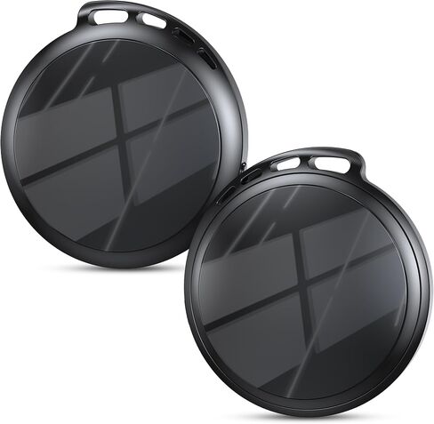 2026 Air Tracker Tags-4 Pack 5.3 Smart Bluetooth Tracker Tag Work with Apple Find My (iOS Only) Key Finder Item Locator for Keys, Luggage,Wallet, Backpack, Pets,etc (Black, 2 Pack) in Saudi Arabia