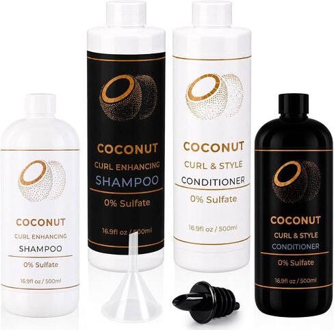 Havawish 4 Pcs Shampoo Shaped Travel Bottles for Cruise Trip, 16.9 oz Plastic Refillable Container Set, Includes Funnel, Pour Spout and Decor Stickers for Cruise Daily Essentials in Saudi Arabia