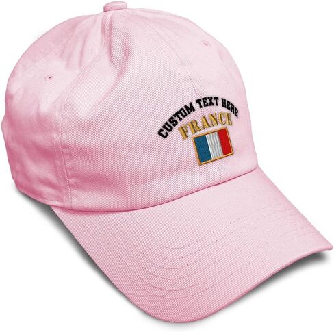 Speedy Pros Soft Baseball Hat Embroidered Dad Hat France Flag Embroidery Men & Ladies Baseball Cap Cotton in Kuwait