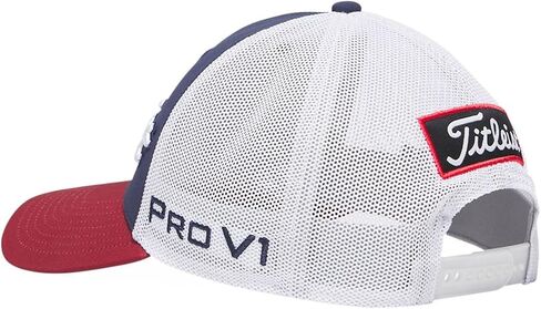 Titleist Golf Tour Performance Mesh Hat 2025 Navy/Crimson/White in Saudi Arabia