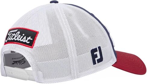 Titleist Golf Tour Performance Mesh Hat 2025 Navy/Crimson/White in Saudi Arabia