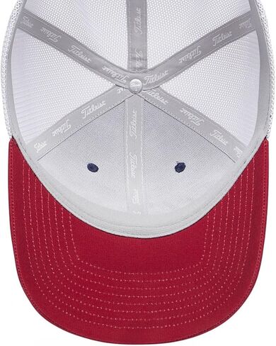 Titleist Golf Tour Performance Mesh Hat 2025 Navy/Crimson/White in Saudi Arabia