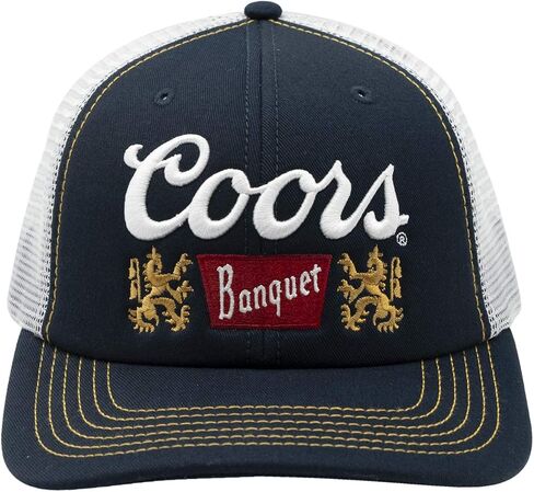 Coors Basic Beer Snapback Trucker Cap Navy/White in Saudi Arabia