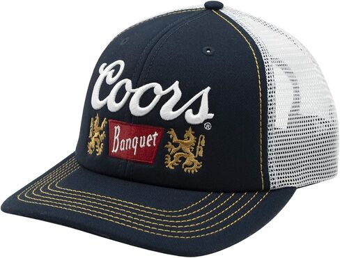 Coors Basic Beer Snapback Trucker Cap Navy/White in Saudi Arabia