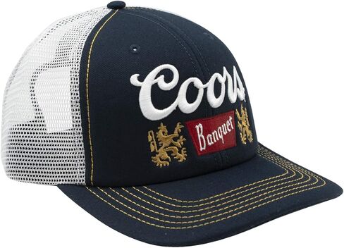 Coors Basic Beer Snapback Trucker Cap Navy/White in Saudi Arabia