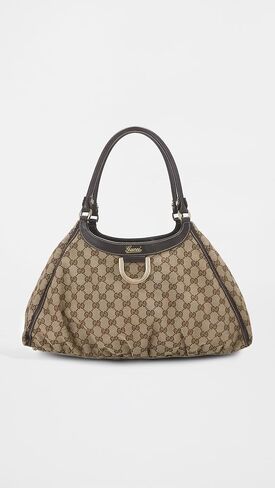 WHAT GOES AROUND COMES AROUND Women's Pre-Loved Gucci Canvas D Ring Abbey Large Tote Bag in Saudi Arabia