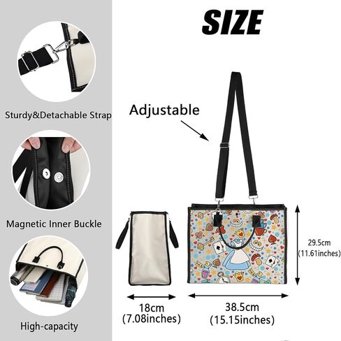 MEIKIUP Fairy Tale Tote Bag Fairy Tale Fans Hand Bag Magical Garden Lover Gift in Saudi Arabia