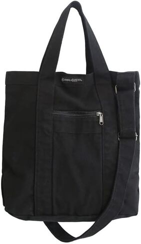 Unisex Retro Crossbody Bag Canvas Large Capacity Purse Vintage Fairy Grunge Hobo Tote Bag Multiple Pockets Handbag (Brown) in Saudi Arabia