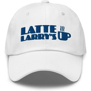 HBO - Curb Your Enthusiasm Latte Larry's Embroidered Hat - Officially Licensed White in Saudi Arabia