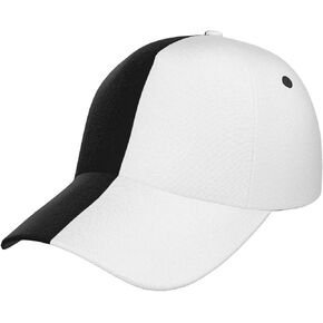 Half Black Half White Baseball Cap with Adjustable Snapback Hat for Outdoor Sun Fisherman Hat in Saudi Arabia