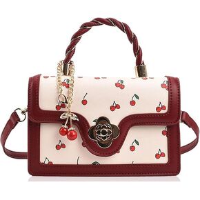 Cherry Purse for Women, Cherry Red Tote Bag Handbag in Saudi Arabia