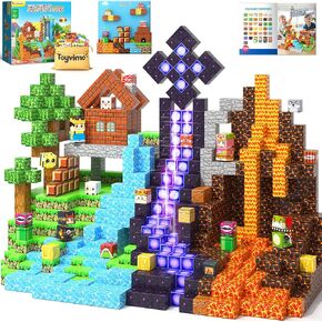 200PCS Magnetic Blocks STEM Sensory Kids Building Toys Magnetic Tiles with Magnet Board for Kids Ages 3+ Birthday for 3-5 6-7 8-12 Year Old Boys & Girls in Saudi Arabia