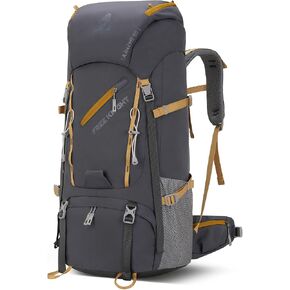 Bseash 65L Waterproof Hiking Camping Backpack with Rain Cover, Outdoor Sport Travel Daypack for Climbing Touring (Gray) in Saudi Arabia