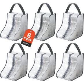 6Pack Portable Boots Bag for Cowboy Boots Short Boot Storage Bags, Waterproof Cowboy Boot Travel Bag, Clear Boot Storage Bags for Dustproof, Suitable for Home Storage and Outdoor Travel Enthusiasts in Saudi Arabia