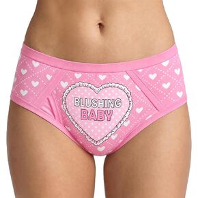 Littleforbig Soft Silky Underwear Comfortable Washable Reusable Waterproof Adult Briefs Training Pants - Blushing Baby in Saudi Arabia