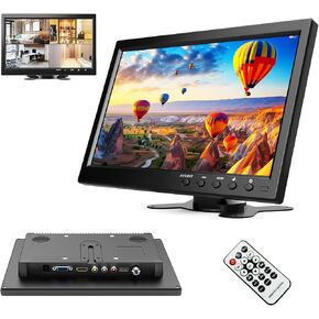 podofo 10.1" HD Monitor for Mini TV & Car Video Player & Computer Display TFT LCD Color Screen for Car Backup Camera & Home Security System Built in Speaker Support BNC/AVI/VGA/HDMI in Saudi Arabia