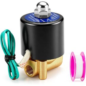 Baomain 1/8 Inch Brass Electric Solenoid Valve for Air Water Valve N/C (Normally Closed) AC 110V 2W-025-06 in Saudi Arabia